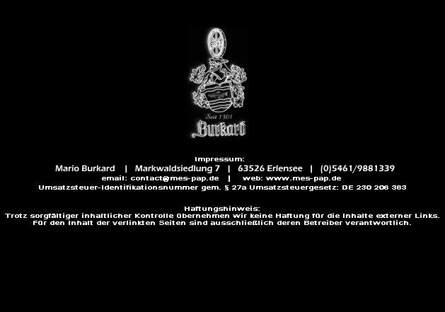 Mario Burkard, Ernst-Griesheimer-Platz 5, 63071 Offenbach/Main, Tel. +49 (0) 5461 - 988 13 39